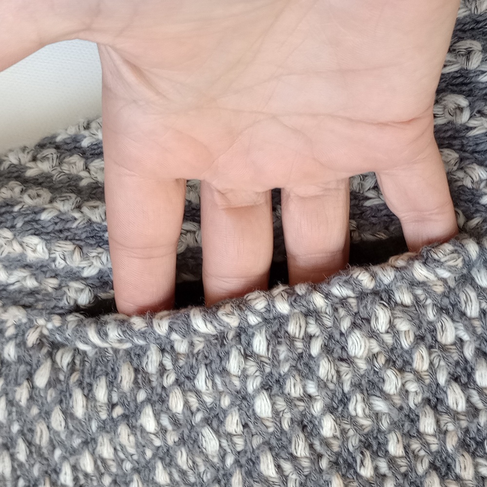 Anthropologie Angel of The North Tipperary Frayed Button Cardigan Jacket Grey S - Picture 7 of 13